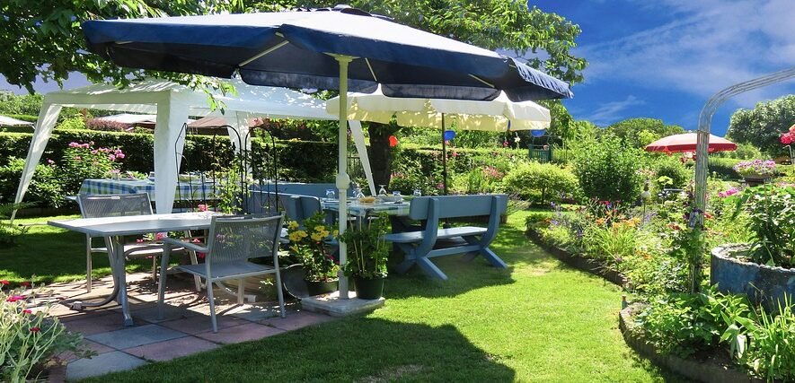 fixed, garden, celebration, summer, party, garden party, birthday party, nature, chair, table, garden furniture, warm welcome, summer party, barbecue party, time out, quitting time, recreation